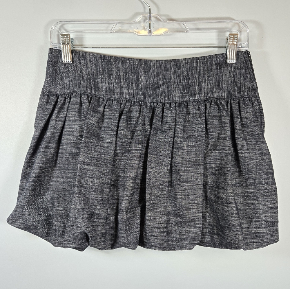 French Atmosphere Denim Bubble Skirt Medium Dark Wash‎ Y2K Style